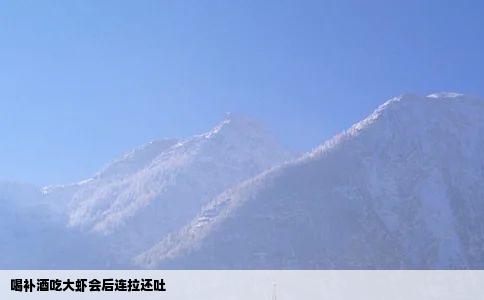 喝补酒吃大虾会后连拉还吐