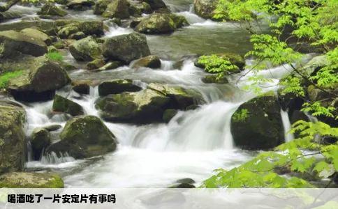 喝酒吃了一片安定片有事吗