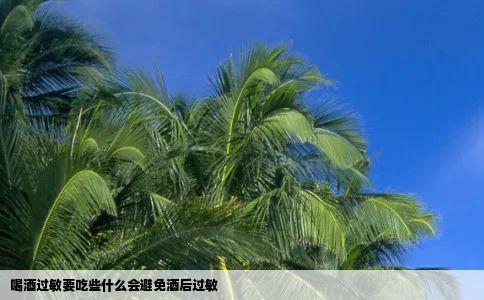 喝酒过敏要吃些什么会避免酒后过敏