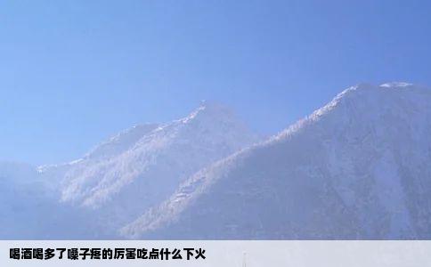 喝酒喝多了嗓子疼的厉害吃点什么下火