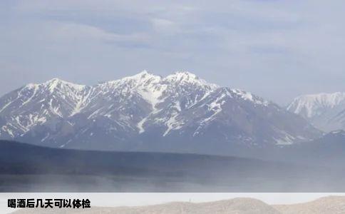 喝酒后几天可以体检