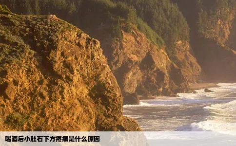 喝酒后小肚右下方疼痛是什么原因