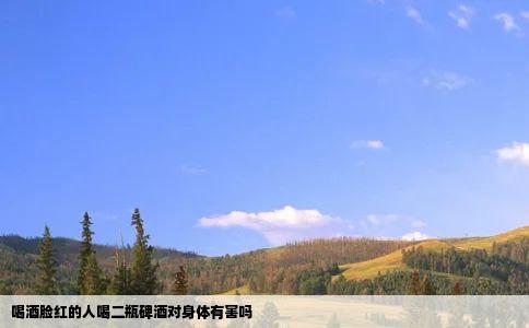 喝酒脸红的人喝二瓶碑酒对身体有害吗