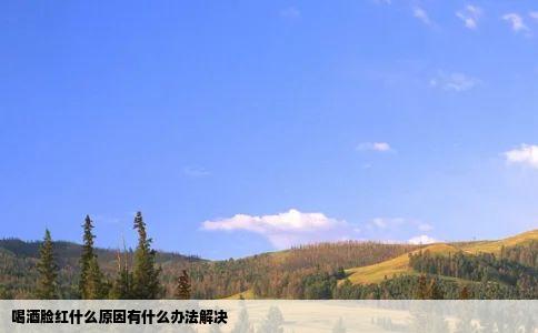 喝酒脸红什么原因有什么办法解决
