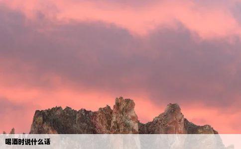 喝酒时说什么话
