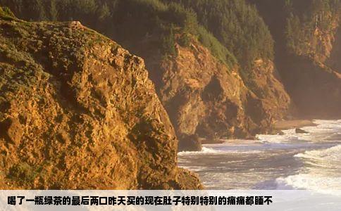 喝了一瓶绿茶的最后两口昨天买的现在肚子特别特别的痛痛都睡不