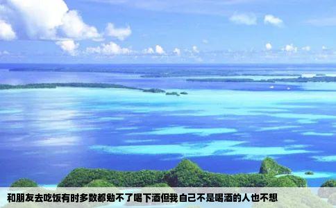 和朋友去吃饭有时多数都勉不了喝下酒但我自己不是喝酒的人也不想
