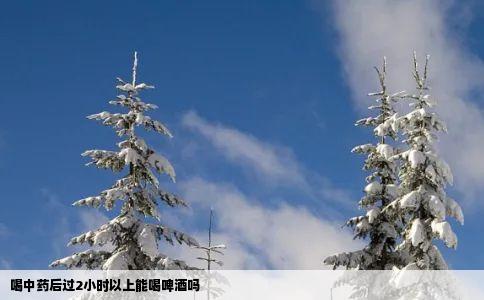 喝中药后过2小时以上能喝啤酒吗