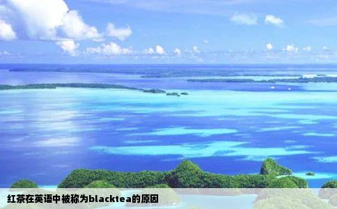 红茶在英语中被称为blacktea的原因