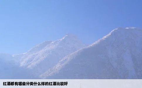 红酒都有哪些分类什么样的红酒比较好
