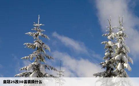 皇冠25改30需要换什么