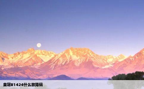 皇冠B1424什么故障码
