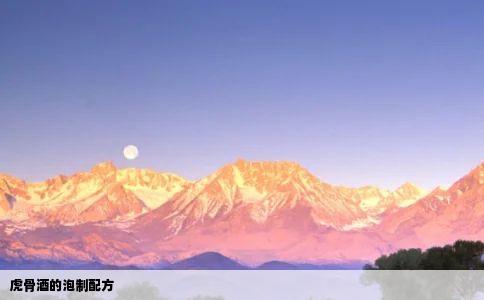 虎骨酒的泡制配方