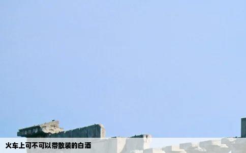 火车上可不可以带散装的白酒
