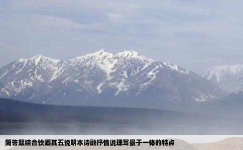 简答题结合饮酒其五说明本诗融抒情说理写景于一体的特点
