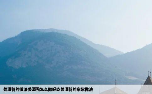 姜酒鸭的做法姜酒鸭怎么做好吃姜酒鸭的家常做法