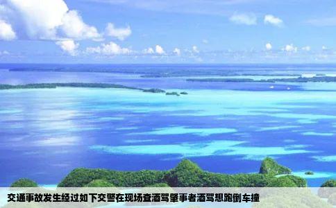 交通事故发生经过如下交警在现场查酒驾肇事者酒驾想跑倒车撞