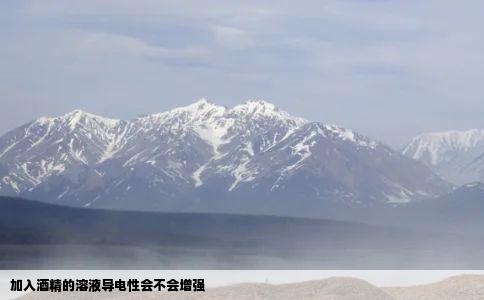 加入酒精的溶液导电性会不会增强