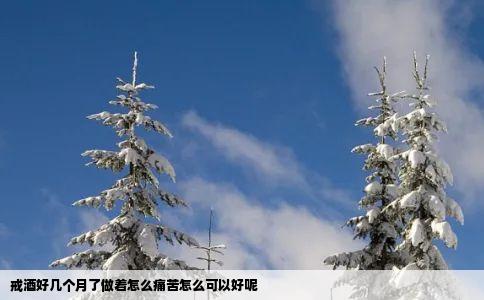 戒酒好几个月了做着怎么痛苦怎么可以好呢