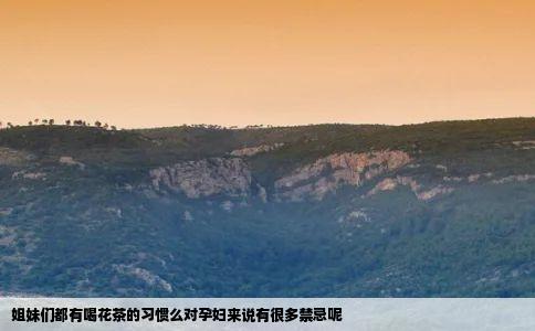 姐妹们都有喝花茶的习惯么对孕妇来说有很多禁忌呢