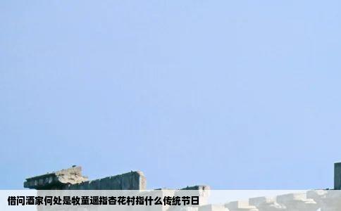 借问酒家何处是牧童遥指杏花村指什么传统节日