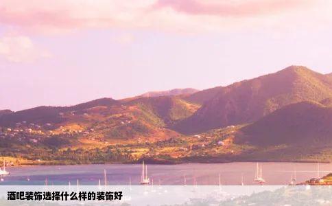 酒吧装饰选择什么样的装饰好