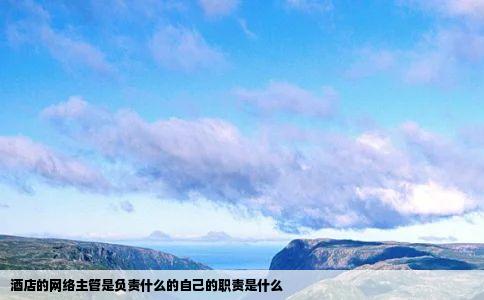 酒店的网络主管是负责什么的自己的职责是什么