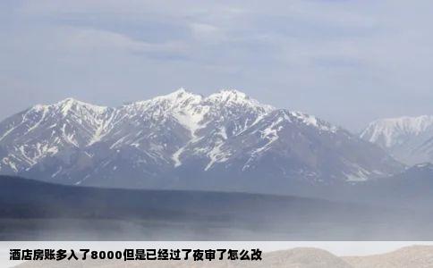 酒店房账多入了8000但是已经过了夜审了怎么改