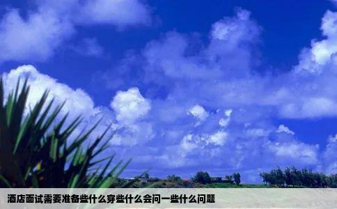 酒店面试需要准备些什么穿些什么会问一些什么问题