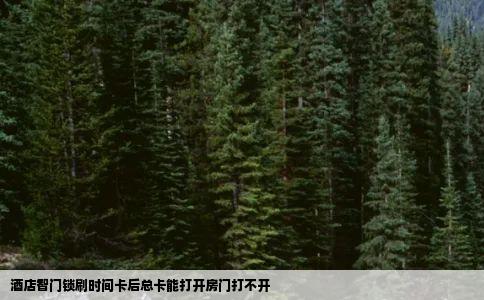酒店智门锁刷时间卡后总卡能打开房门打不开
