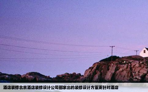 酒店装修北京酒店装修设计公司那家出的装修设计方案更针对酒店