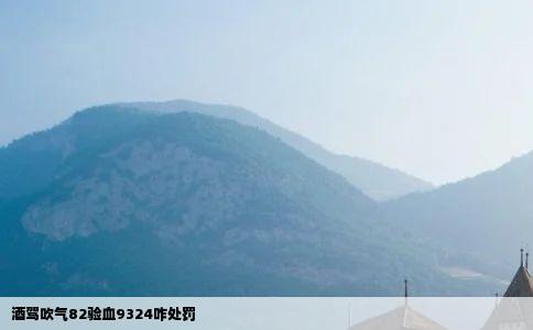 酒驾吹气82验血9324咋处罚