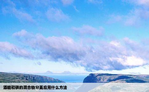 酒精和碘的混合物分离应用什么方法