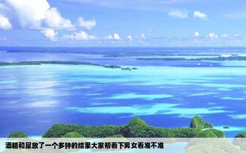 酒精和尿放了一个多钟的结果大家帮看下男女看准不准