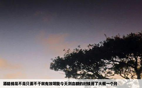 酒精棉是不是只要不干就有效呢我今天测血糖的时候用了大概一个月