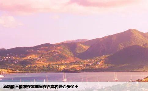 酒精能不能放在容器里在汽车内是否安全不