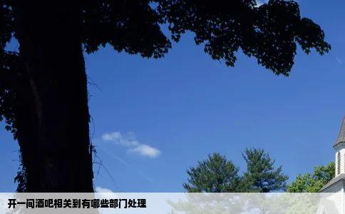 开一间酒吧相关到有哪些部门处理