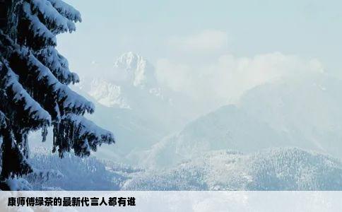 康师傅绿茶的最新代言人都有谁