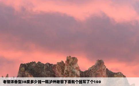 老窖浓香型38度多少钱一瓶泸州老窖下面有个圈写了个100