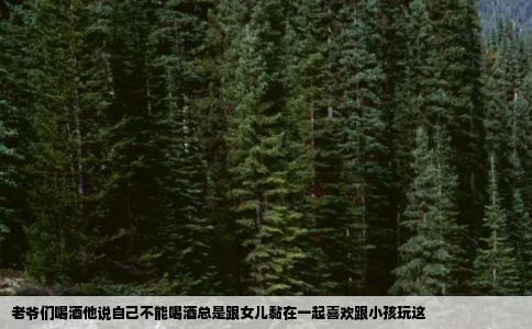 老爷们喝酒他说自己不能喝酒总是跟女儿黏在一起喜欢跟小孩玩这