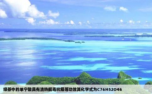 绿茶中的单宁酸具有清热解毒抗癌等功效其化学式为C76H52O46