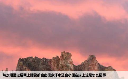 每次喝酒过后晚上睡觉都会出很多汗水还会小便在床上这是怎么回事
