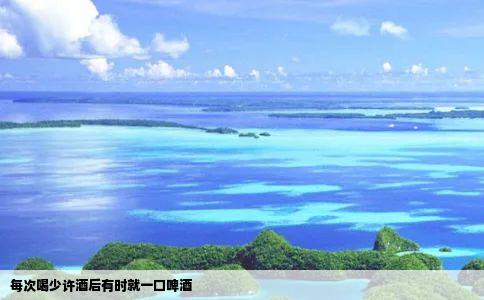 每次喝少许酒后有时就一口啤酒