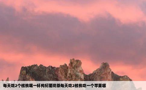 每天吃2个核桃喝一杯枸杞菊花茶每天吃2核桃吃一个苹果哪