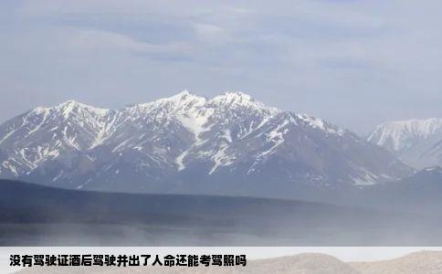 没有驾驶证酒后驾驶并出了人命还能考驾照吗