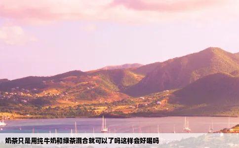 奶茶只是用纯牛奶和绿茶混合就可以了吗这样会好喝吗