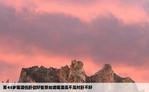 男45岁喝酒伤肝你好我想知道喝酒是不是对肝不好