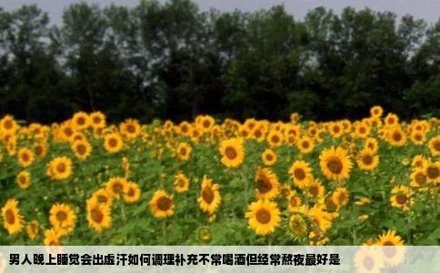男人晚上睡觉会出虚汗如何调理补充不常喝酒但经常熬夜最好是