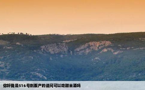 你好我是516号剖腹产的请问可以吃甜米酒吗