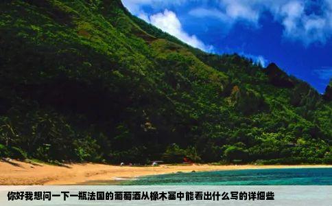 你好我想问一下一瓶法国的葡萄酒从橡木塞中能看出什么写的详细些